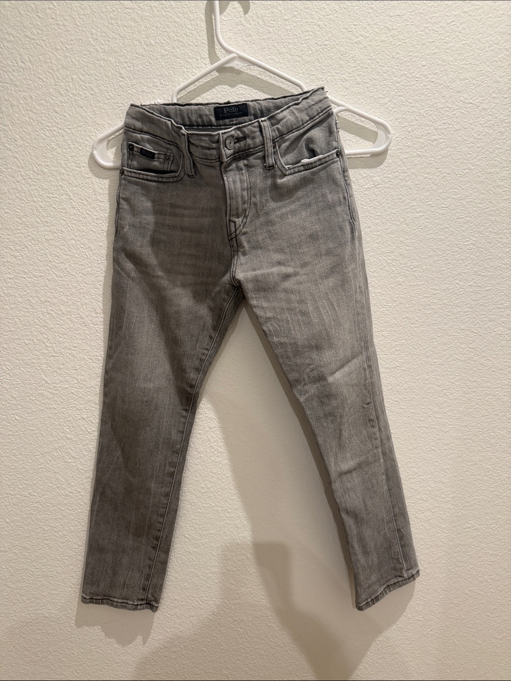 Size 8 kids Polo by Ralph Lauren Gray Slim kids  Jeans adjustable waist